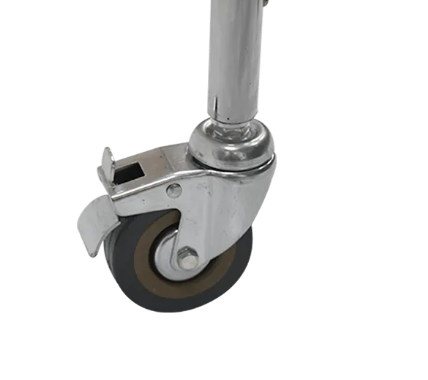 COMODO DE ACERO PLEGABLE REACTIV: •Con ruedas •Ajustable en altura  •Incluye asiento tipo WC