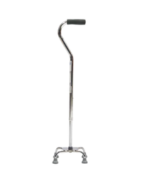 [R211133] BASTON MANGO CUELLO DE GANSO 4 APOYOS CROMADO REACTIV